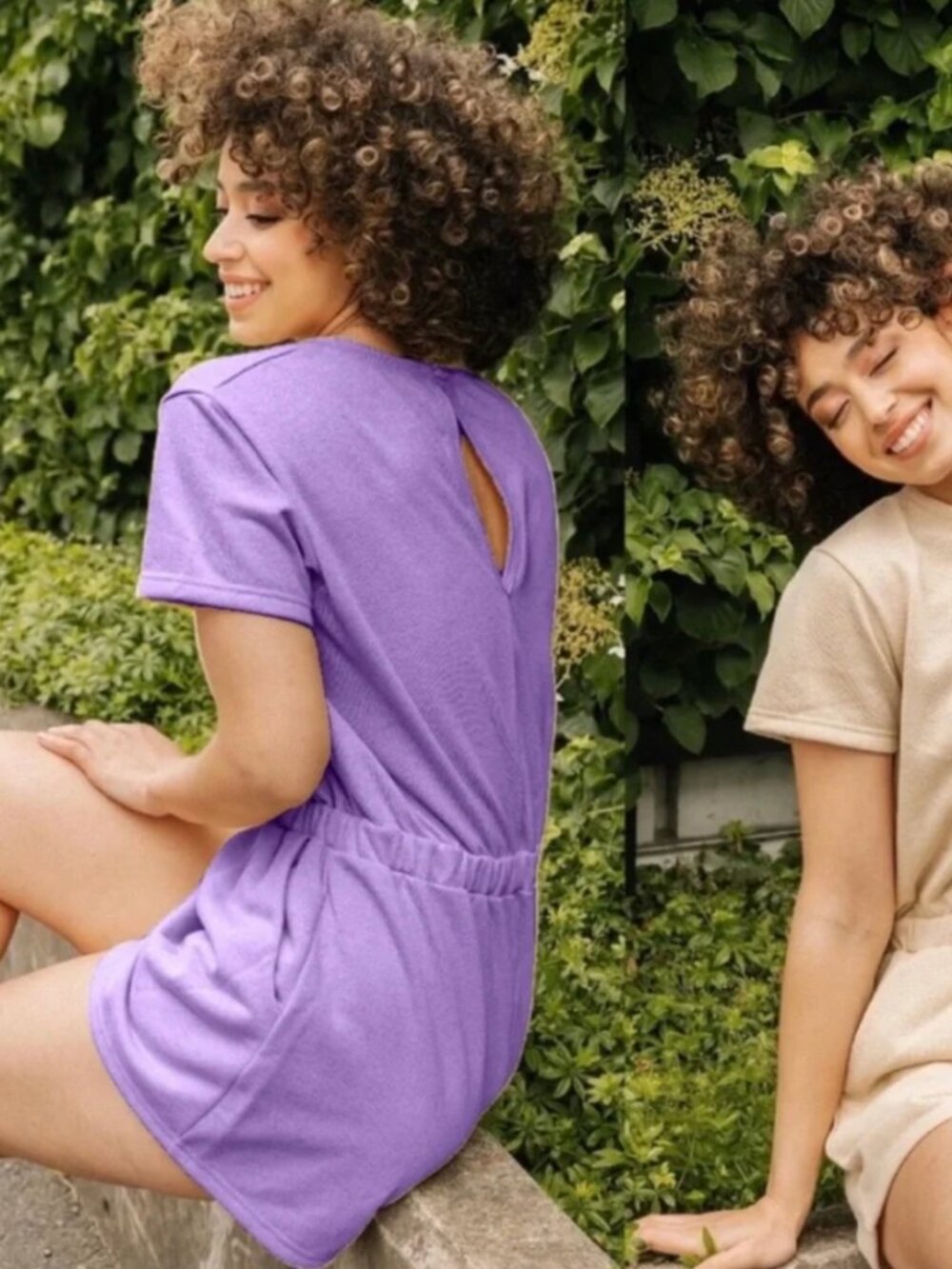 SMASH + TESS THE CHEEKY ROMPER in LAVENDER PURPLE size small